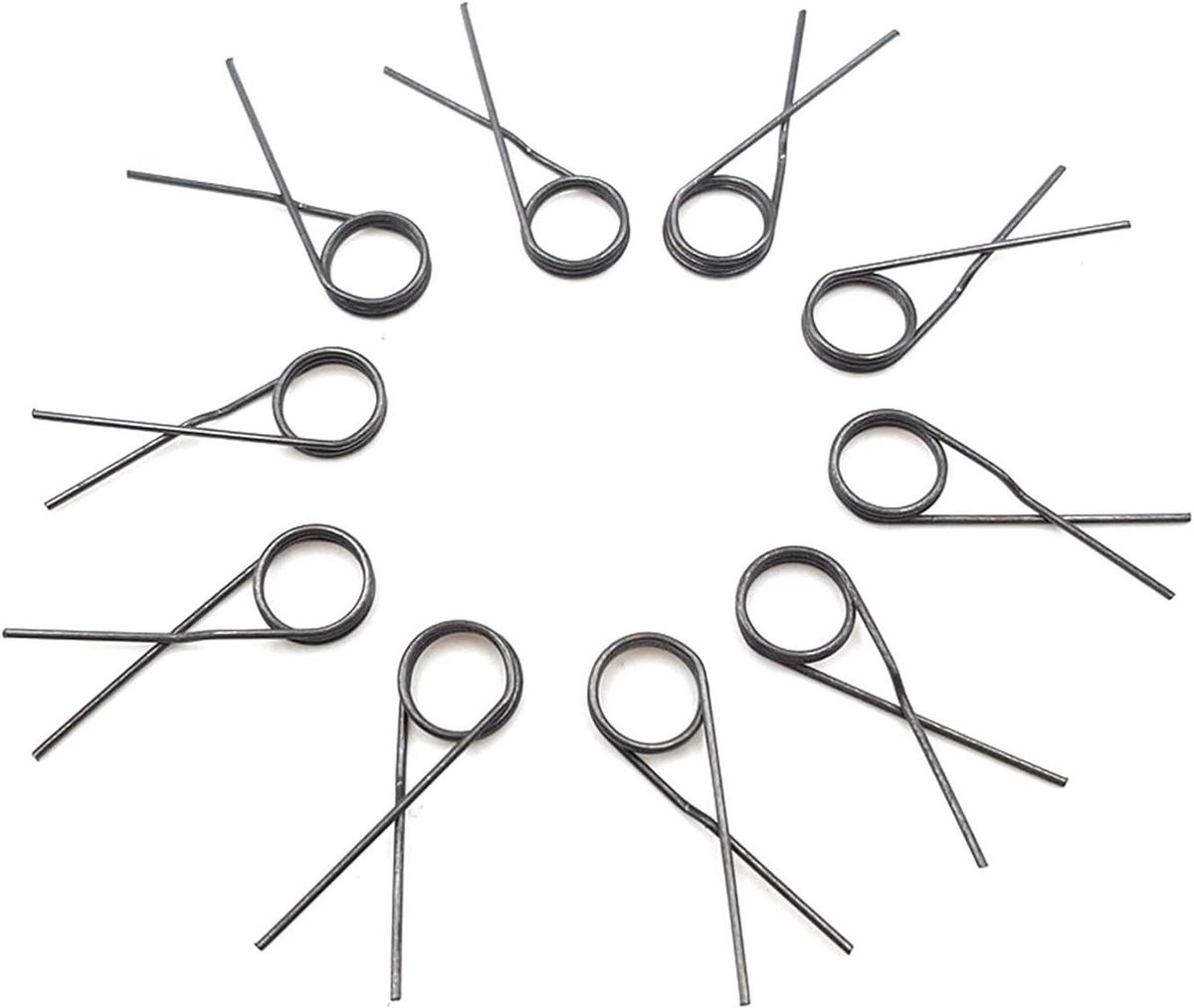 Torsieveer - V-veer set - Modelbouw montage - Hoge sterkte staal - 10 stuks 0.5x6x18mm - Zilverkleurig