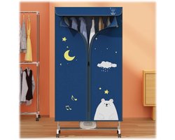 Laundry Rack Dryer Heated Clothes Drying Rack Simple Household Portable Dryer with Warm Air Drying Cabinet for Towel Shirt Coat Drying Energy Saving(A)