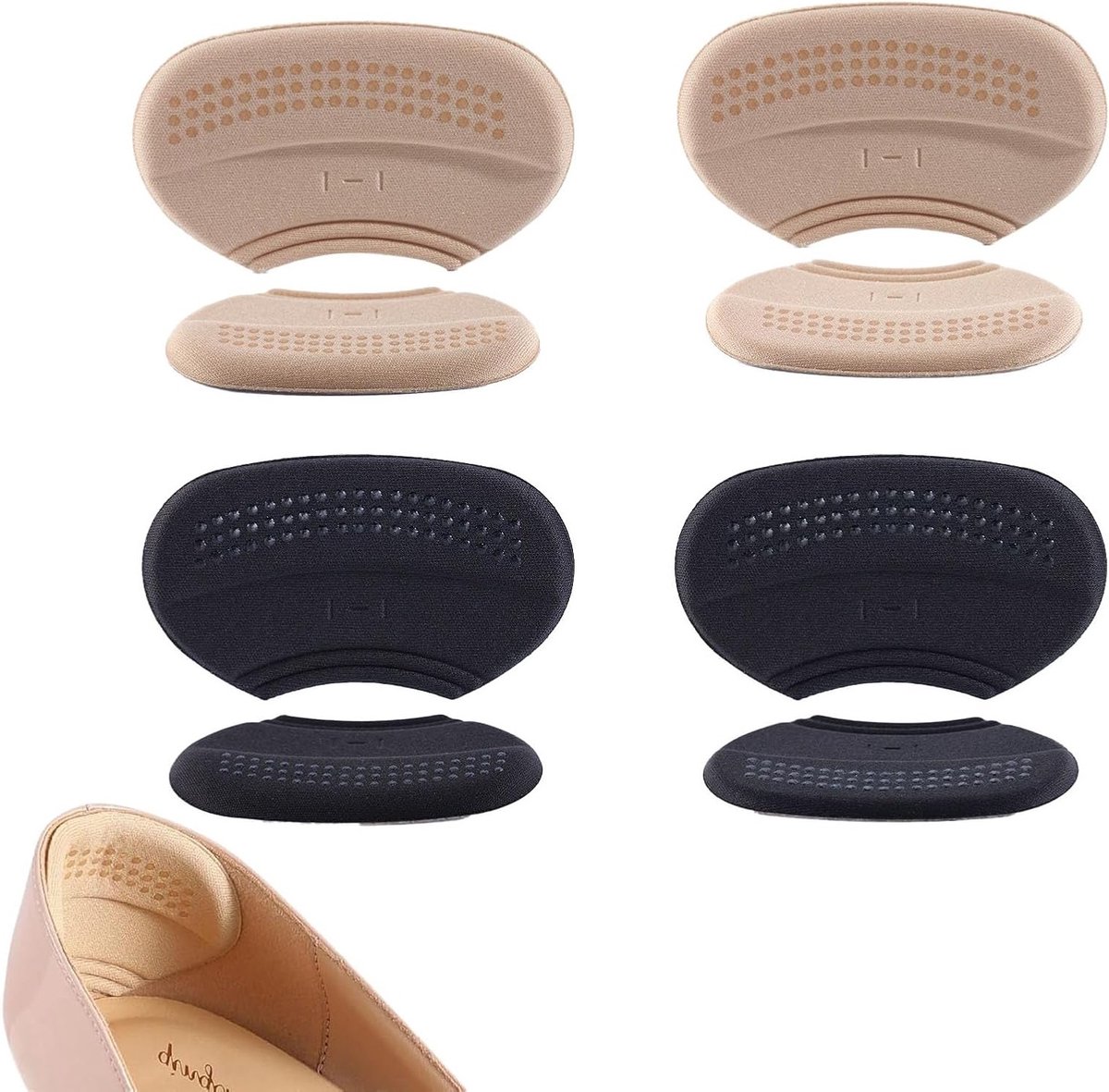 Comfortabele hielkussens - 3mm en 6mm zelfklevende hielbeschermers voor te grote schoenen, blaren en wrijving - Geschikt voor dames en heren