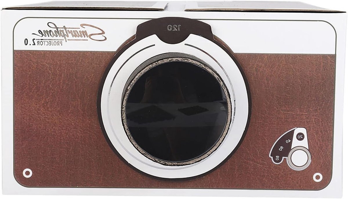 Draagbare Mini DIY Filmprojector voor Smartphone - Bluetooth, Indoor Home Cinema en Tweede Generatie Cardboard Projector