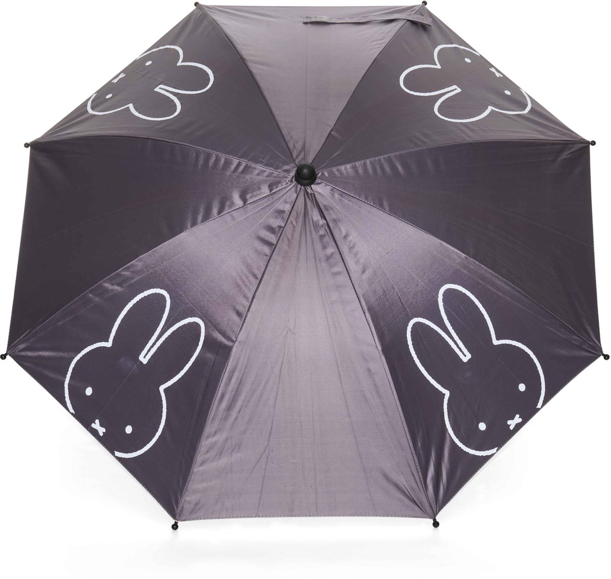 Dooky nijntje - Kinderwagen & Buggy Parasol – UPF 50+ Zonbescherming, Verstelbaar & Universeel – Windproof Aluminium Frame met Easyfix Systeem – Waterafstotend Polyester – Flexibel & Veilig voor Baby - Grijs
