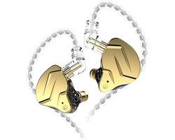 KZ ZSN PRO X - In-Ear Monitors - IEM - Muziek & Gaming Oortjes - Oordoppen - Verwisselbare Kabel - Hybride Drivers - Ergonomisch Design – Goud