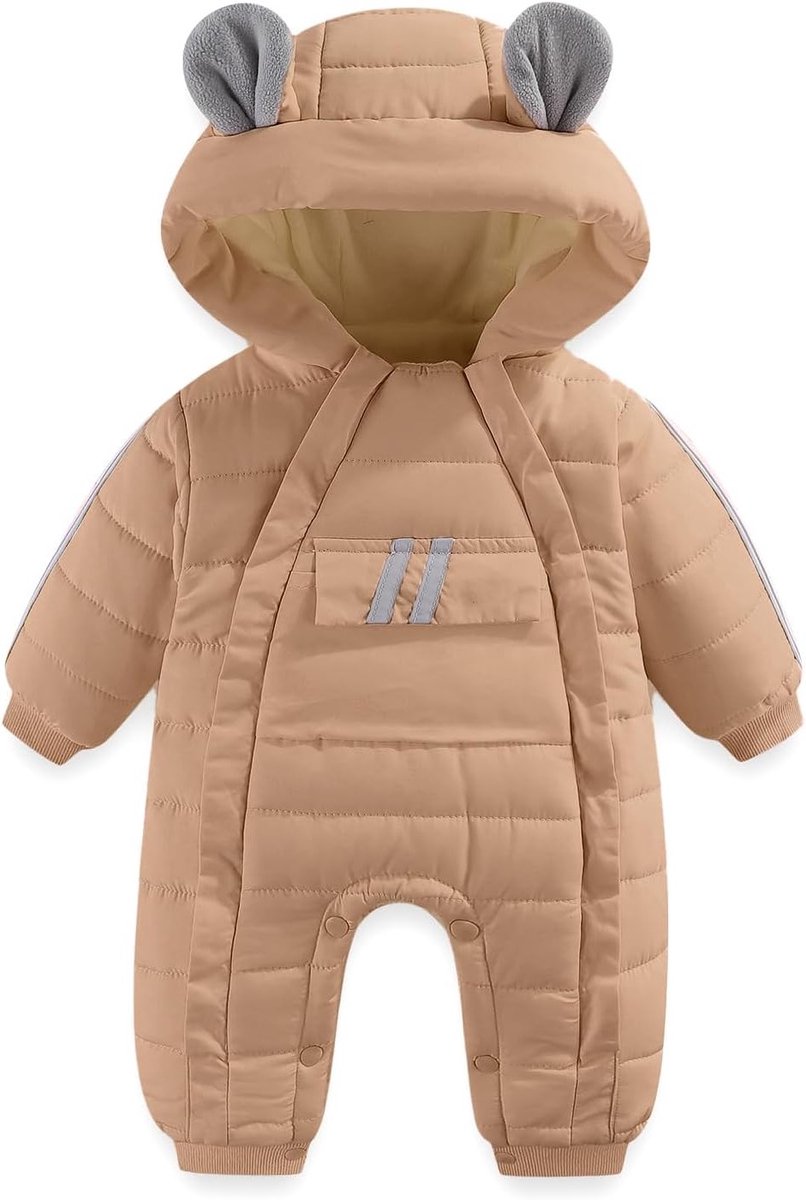 Unisex Baby Snowsuit voor Koude Dagen - Warme Winteroutfit, Ademend Materiaal, Comfortabele Pasvorm