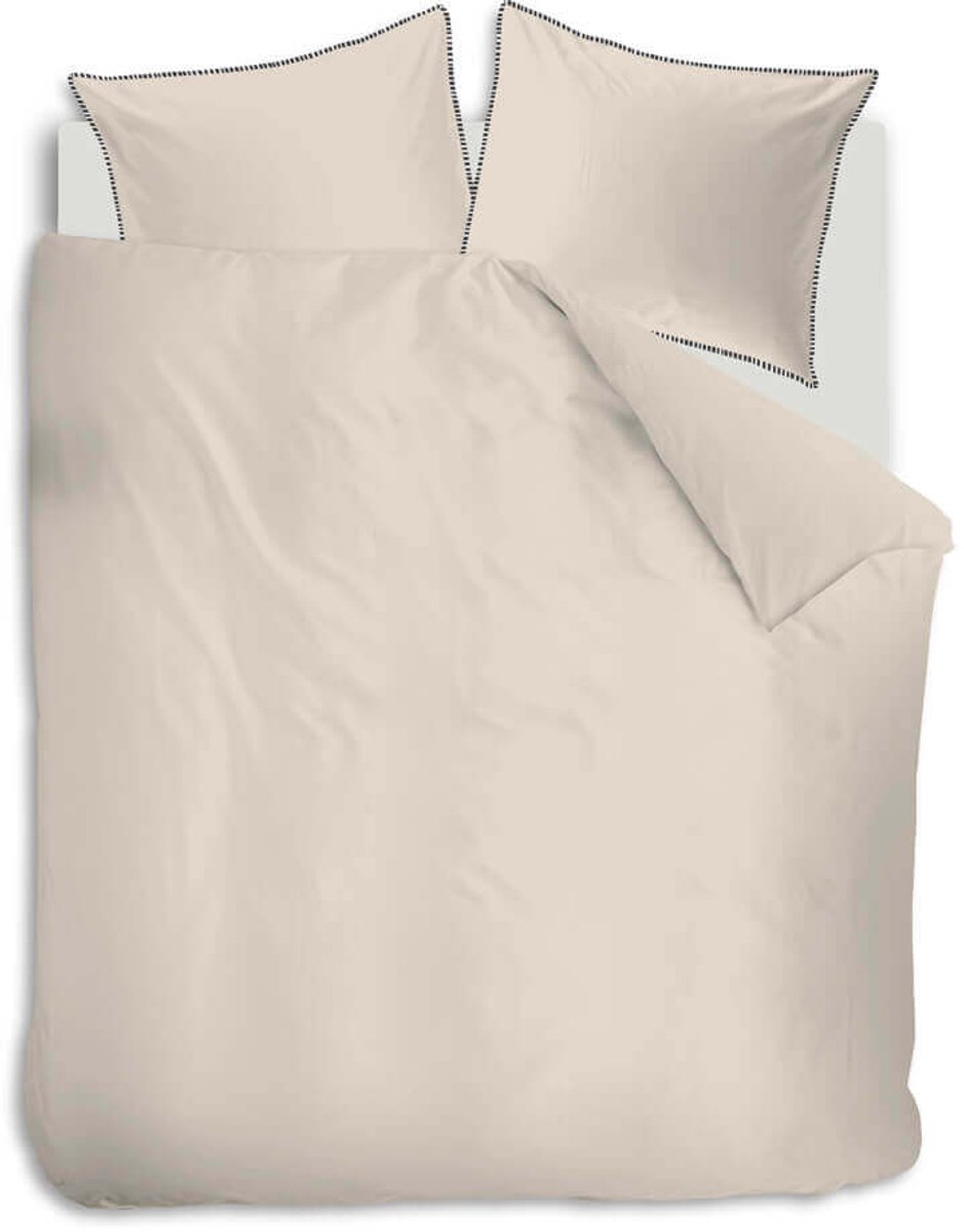 Auping Beige percale Dekbedovertrek - Tweepersoons 240 x 220 cm - Biologisch katoen - Beige