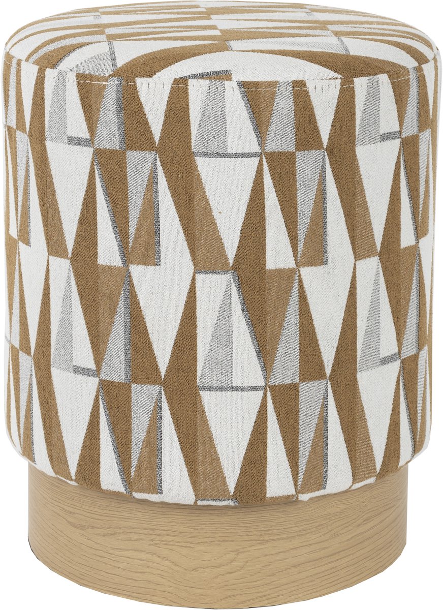 Novel Collection - Poef Ziggy - Beige - 36x36x45 cm