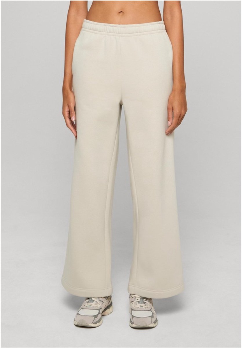 Urban Classics Fluffy wideleg Dames joggingbroek XXL Grijs