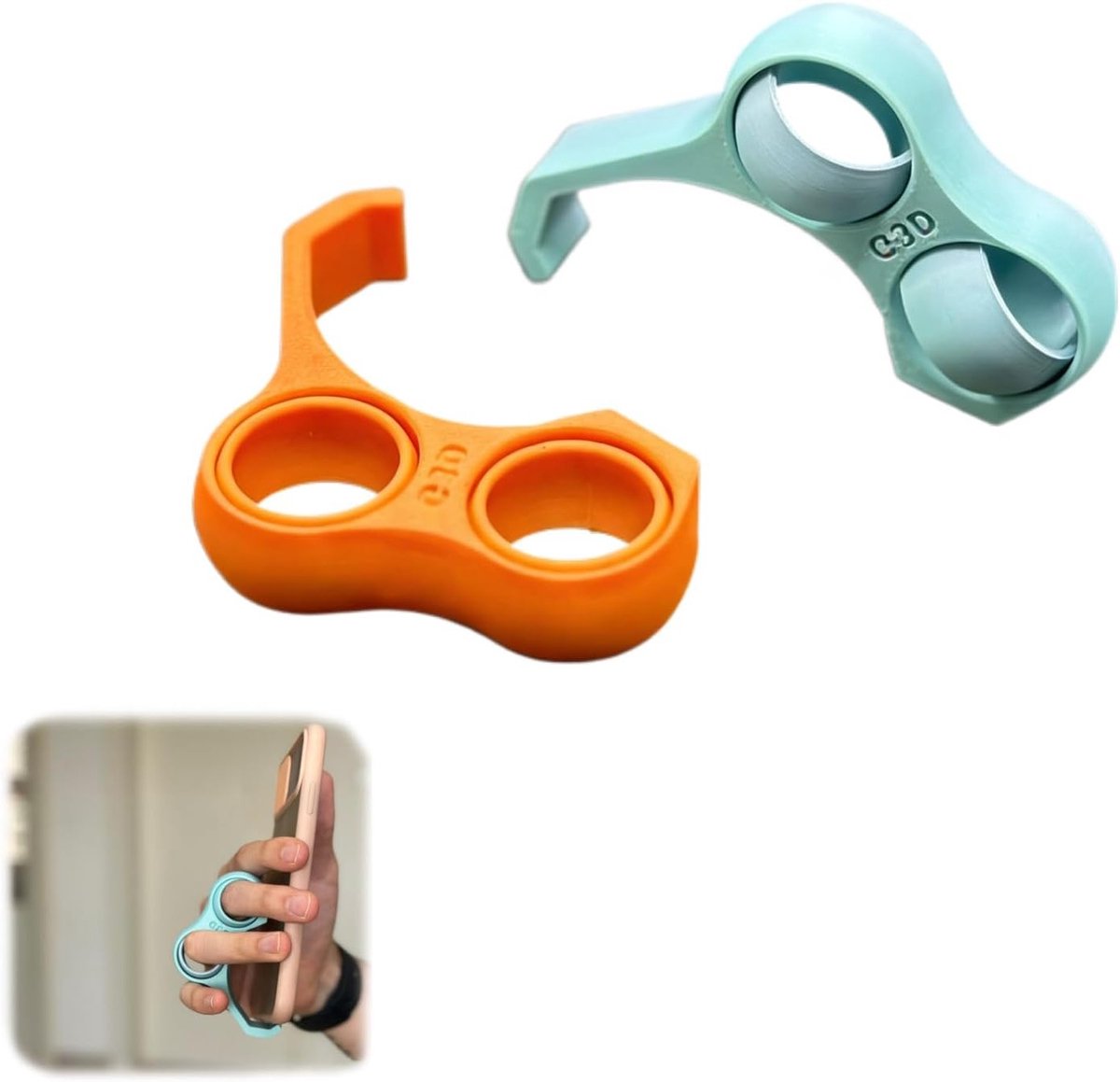 Ergonomische smartphone grip met draaibare ring, antislip en multifunctionele accessoires voor een stevige grip en extra plezier bij gebruik van je mobiele telefoon