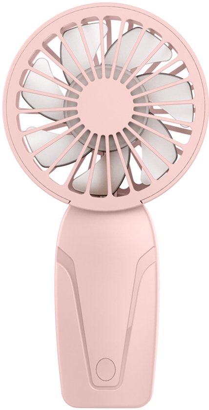 Oplaadbare draagbare handventilator roze, stil, duurzaam, mini bureauventilator voor kinderen, reizen, buitengebruik