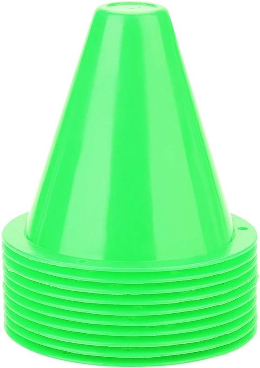 Voetbal Marker Set van 10 Stuks voor Training, Plastic Marker Pennen voor Sport en Oefeningen