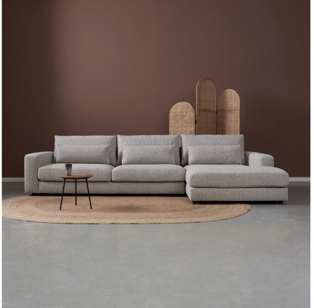 PEPP interiors Hoekbank COMO met chaise longue rechts - Silencio 19