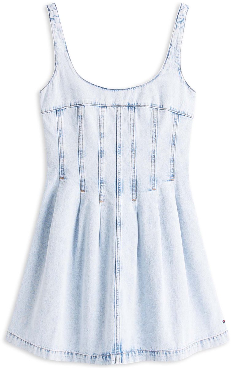 Jurk Tommy Jeans Pleat Seam Denim Dre - Fashion Wear - Vrouwen