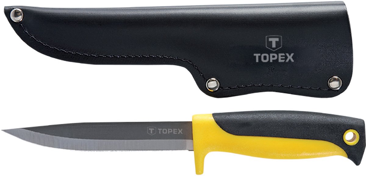 Topex - Universeel Mes - 120mm - Roestvrijstaal - Ergonomische Handgreep