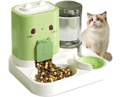 2-in-1 Automatische Voer- en Waterdispenser voor Huisdieren, Geschikt voor Honden, Puppy’s en Kittens