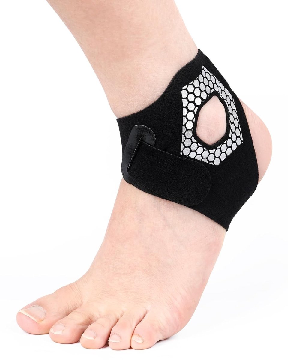 Ultra Dun En Ademend Enkelsteun - Verstelbare Antislip Bandage Voor Sport, Hardlopen, Voetbal & Fitness - Geschikt Voor Mannen & Vrouwen - Maat M