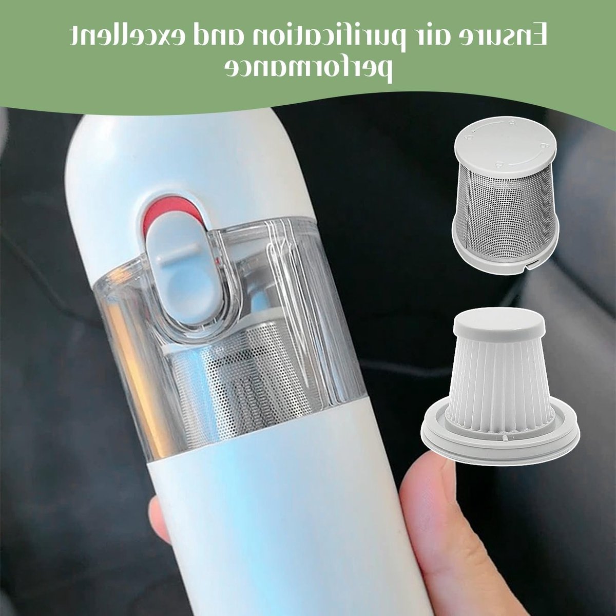 HEPA Filter Set met 7 Stukken, RVS Voorfilter en Reinigingsborstel voor Stofzuiger, Geschikt voor Slim V8 en V10 Modellen