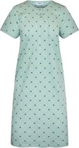 GAUBERT® Essential Dames Nachthemd Korte Mouw - Premium Gekamd Katoen - Hartjes - Mintgroen - Maat M - GB-6822