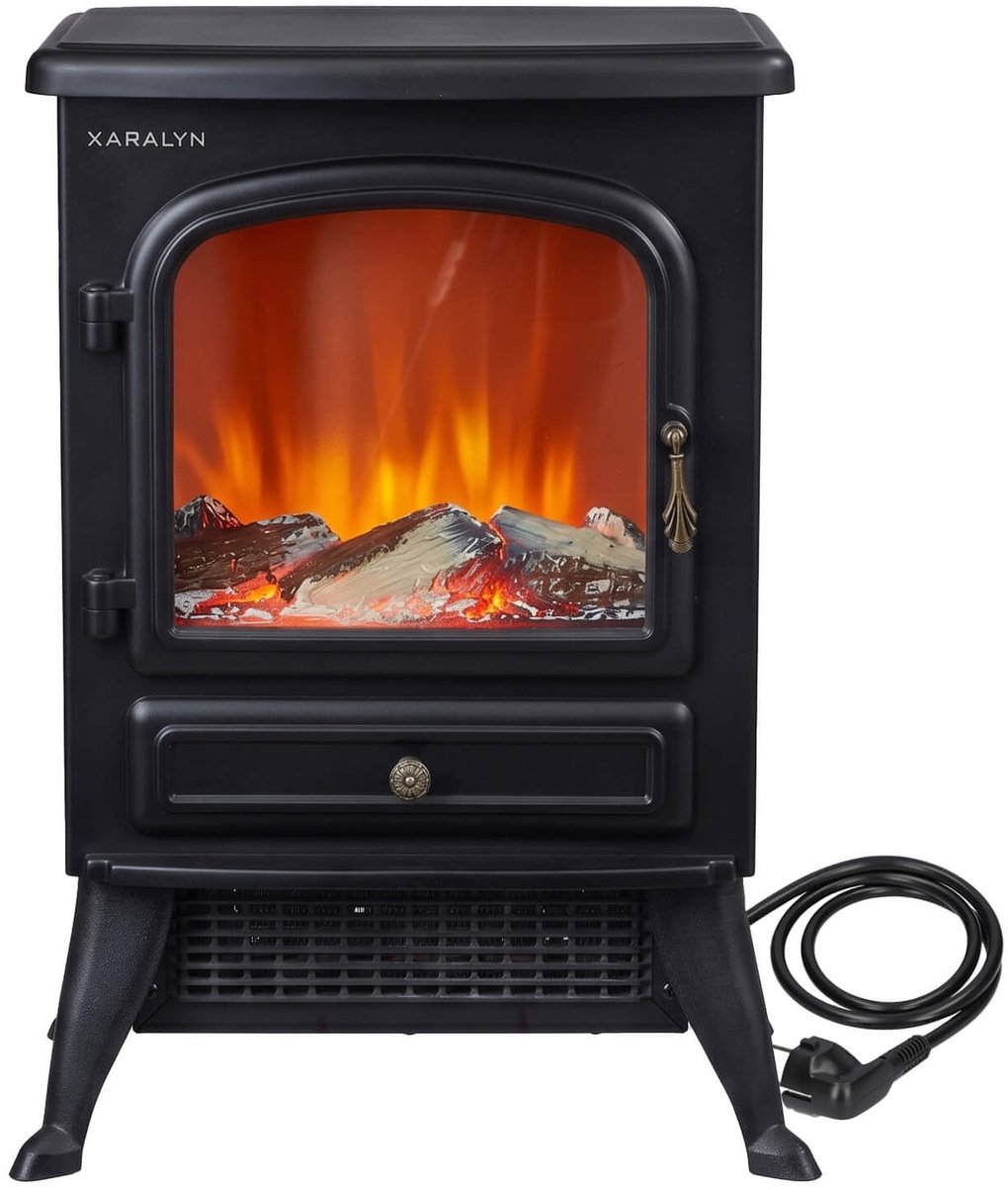 Xaralyn Elektrische haard - Cozy - 1500 Watt verwarming - vrijstaande haard - plug and play - sfeerhaard