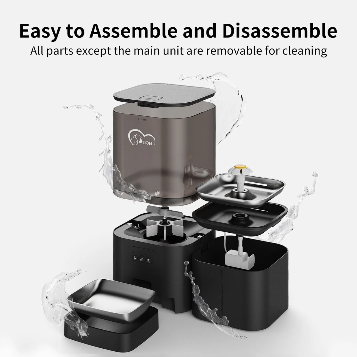 Chengdu Trexxo 2-in-1 Kattenvoer en Drinkfontein met App Besturing - afbeelding 3