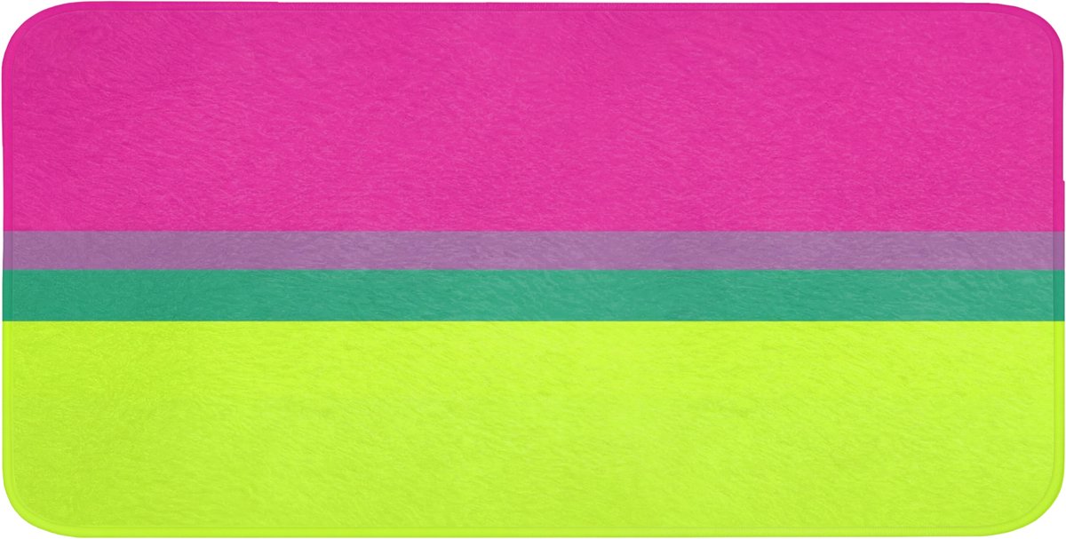 Badmat 120x60 cm - Antislip - Strepen - Modern - Kleurrijk - Badmatten voor badkamer - Badkamermat - Douchemat - Badkamer mat