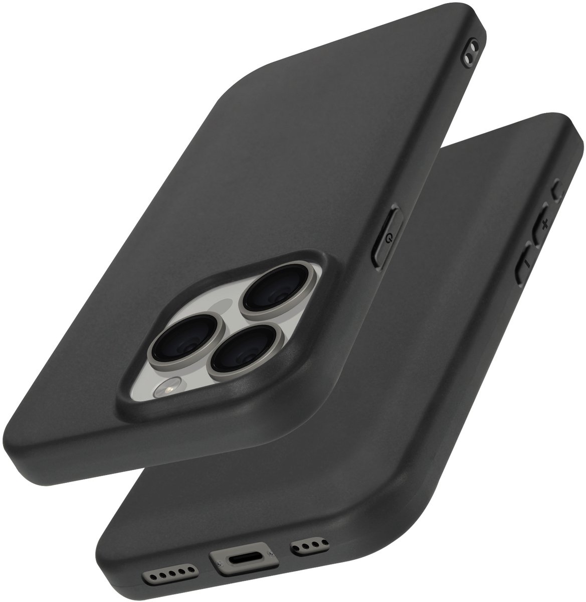 Mayaxess, Hoes Geschikt voor Apple iPhone 15 Pro Flexibele bescherming, Zwart