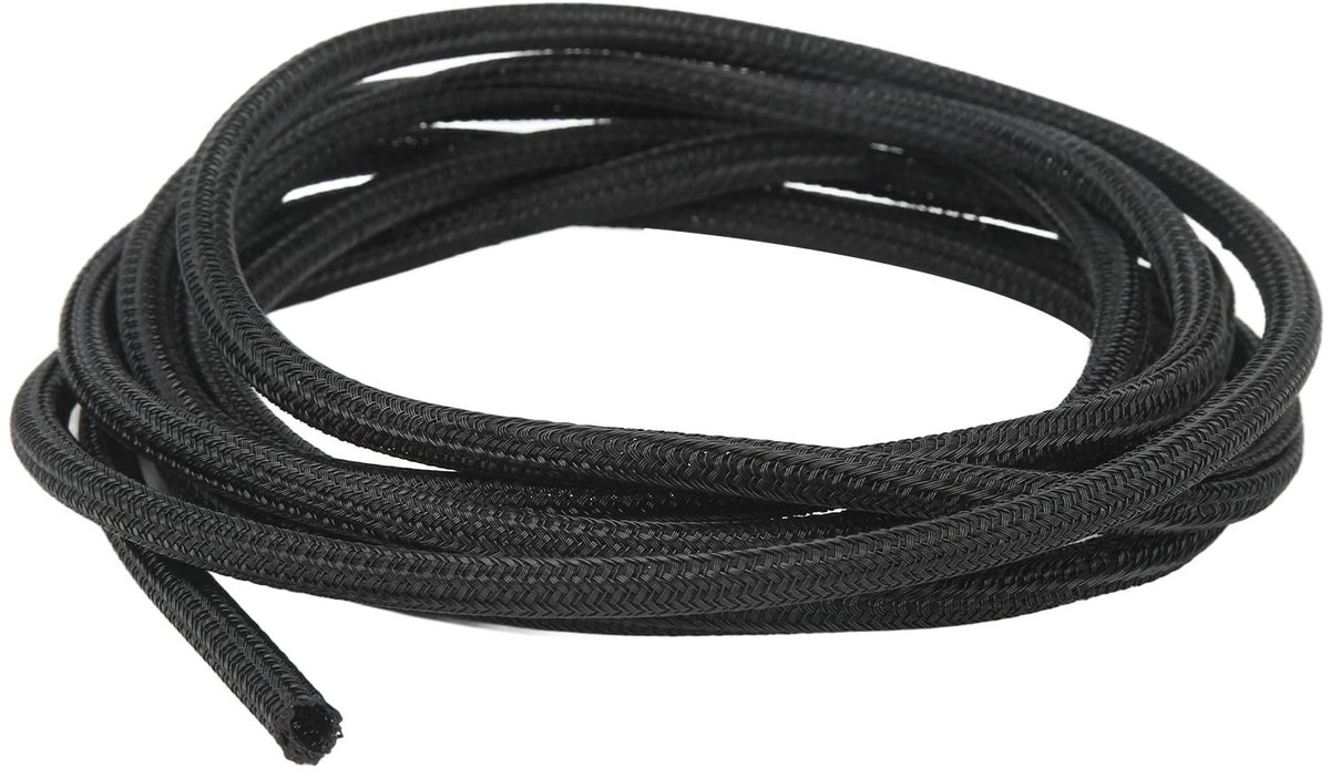 Dailygoods - Koordbeschermer voor Kabels, Zwart 5 mm