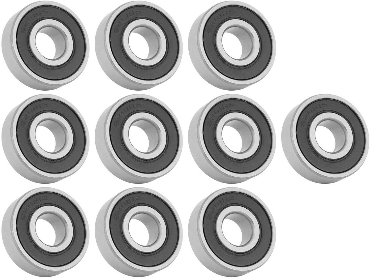 Dailygoods - 10 Stuks Diepe Groefkogellagers 6201-RS