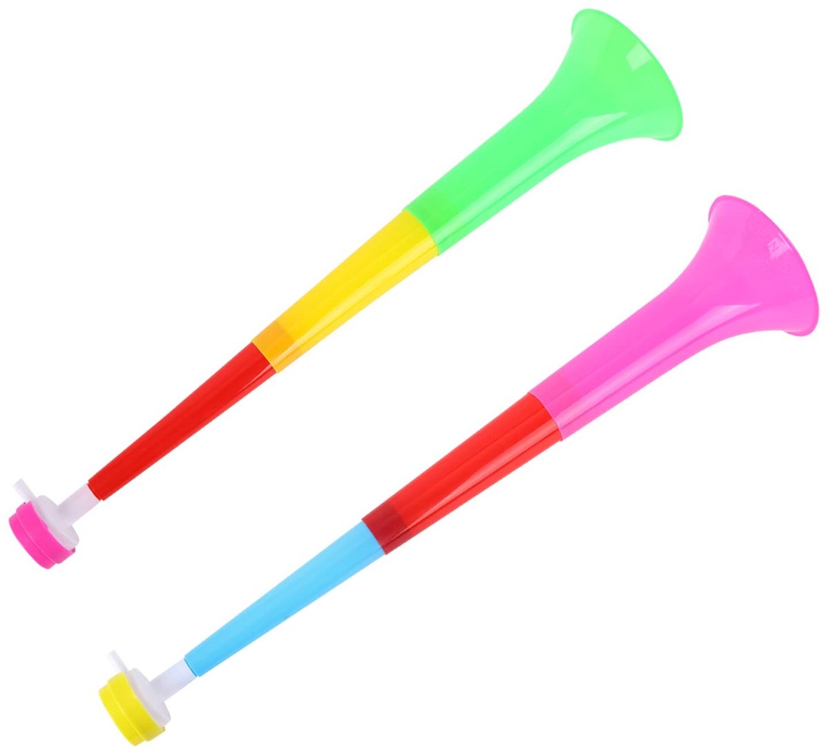 Dailygoods - Dailygoody - Vuvuzela trompet - Voetbalaccessoires - Kunststof - Feestartikelen - Verstelbaar geluid - Perfect voor stadion en feestjes