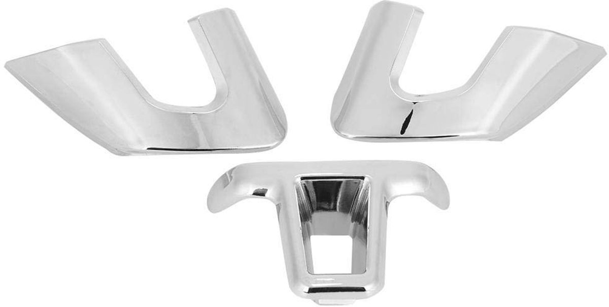 Dailygoods - Set van 3 Stuurwielafdekkingen met Rubber voor MK6