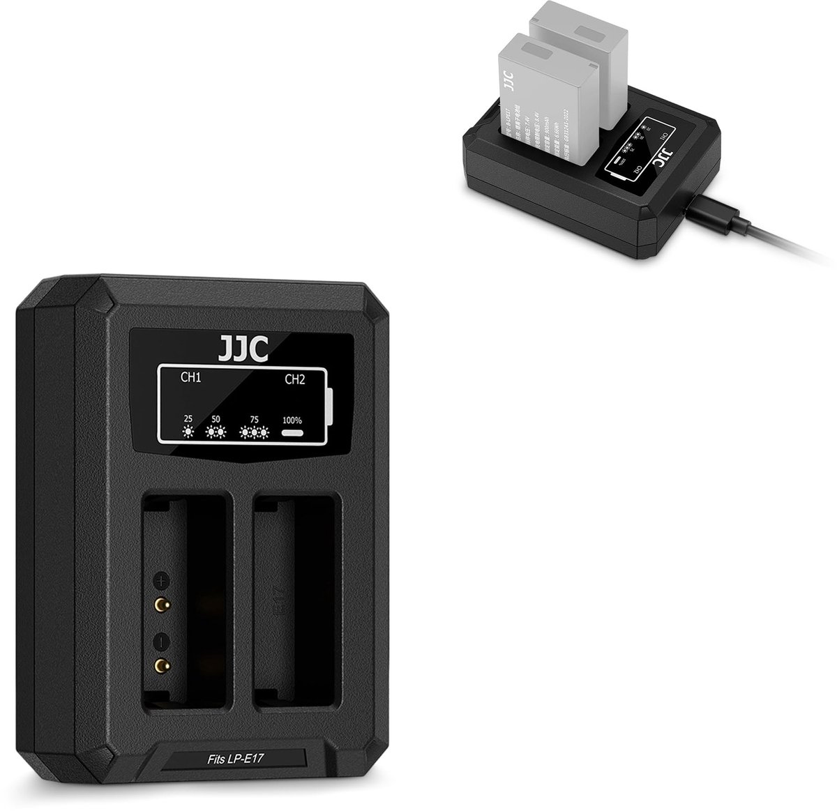 Dailygoods - USB Dual Oplader voor Camera Accu's