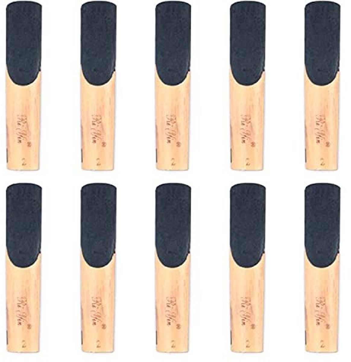 Dailygoods - Dailygoody - Tenorsaxofoon riet - Riet Sterkte 2.0 - Set van 10 - Perfect voor beginners en professionals - Heldere tonale kwaliteit - Geschikt v