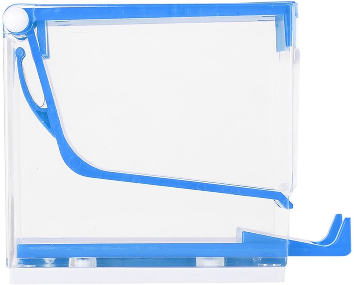 Dailygoods - Dailygoody - Professionele Cotton Roll Dispenser - Hygienische Opslagbox voor Thuis en Tandartspraktijk (Blauw)