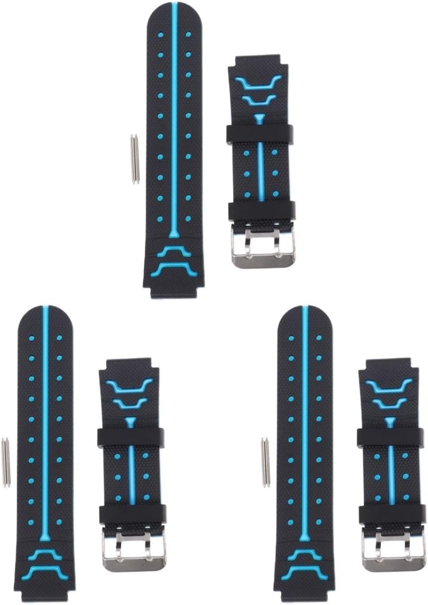 3-delige Siliconen Vervangende Horlogeband voor Kinderen - Comfortabele en Duurzame Armband met Elegante Afwerking