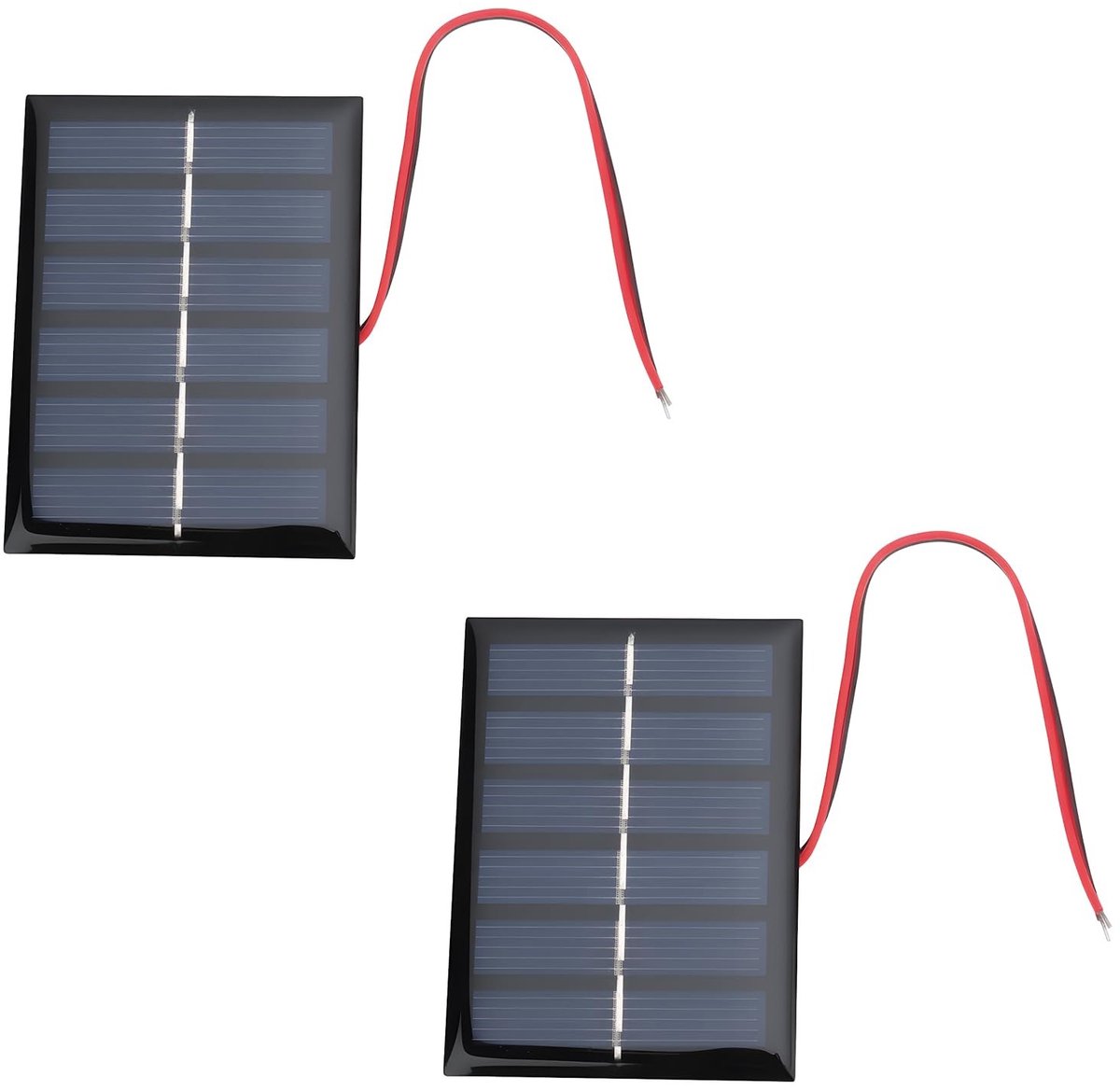 Dailygoody - Zonnepaneel - Polykristallijn silicium - 0.3W vermogen - 15cm kabel - Voor camera's en elektronisch speelgoed - Duurzaam - Compact formaat