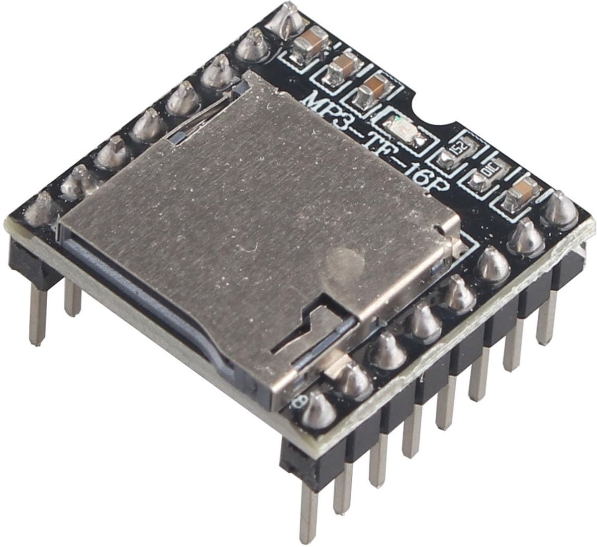 Dailygoody - DFPlayer Mini MP3-spelermodule - 24-bit - Ondersteunt TF-kaart - Compact formaat - Geschikt voor Arduino Raspberry Pi - Eenvoudig te ...
