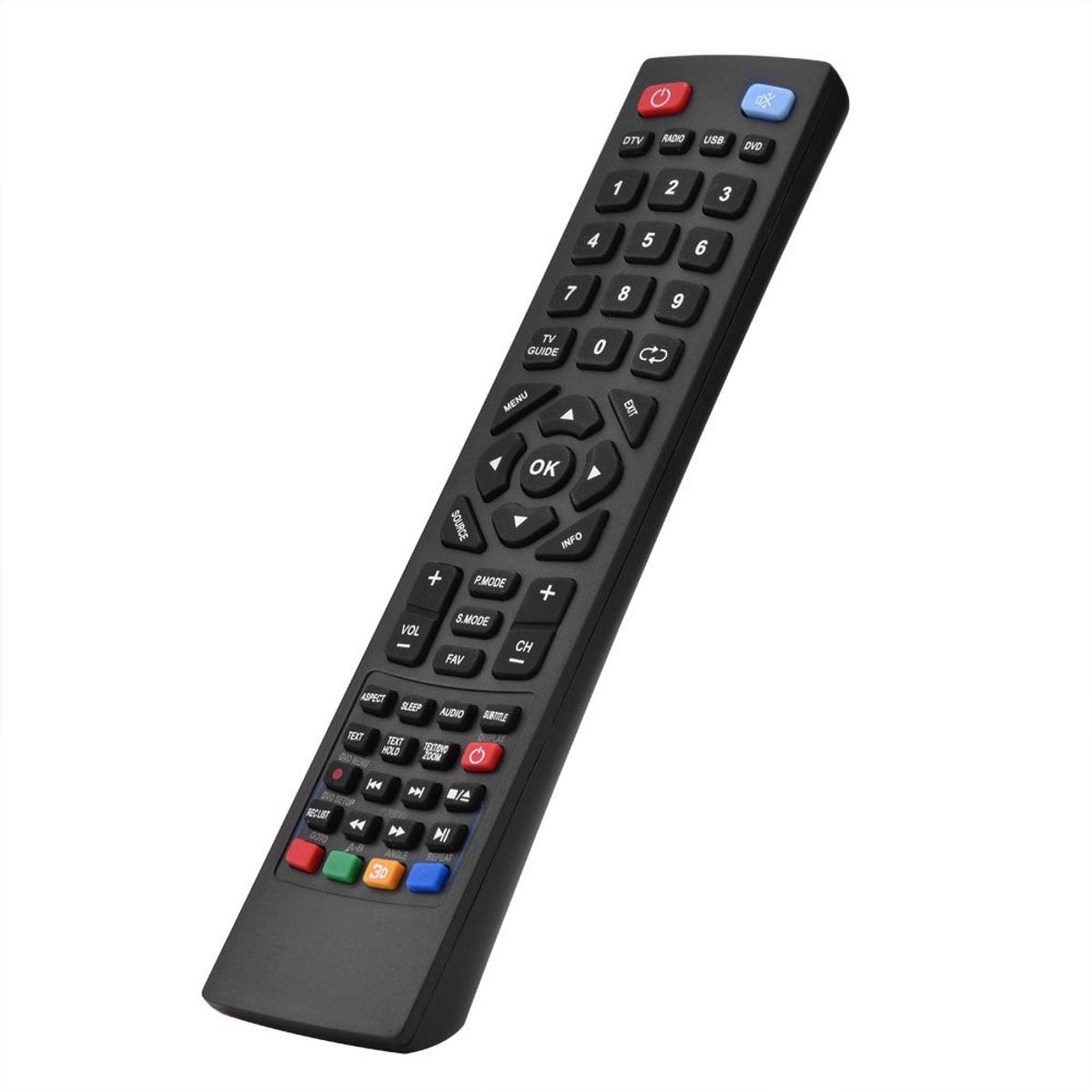 Dailygoody - Universele Afstandsbediening - Toetsenbordmodel - Compact formaat - Geschikt voor verschillende TV's - Innovatief ontwerp - Handig in geb