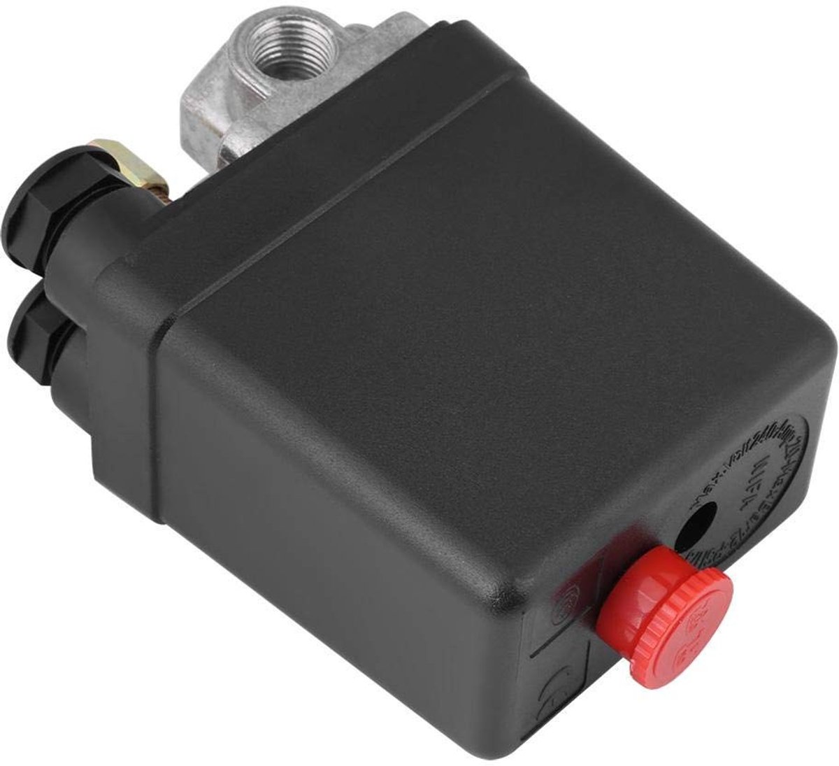 Dailygoods - Dailygoody - Luchtcompressor Drukschakelaar - Controleventiel 240V - Compact en Efficiënt - 90-120PSI - Perfect voor Professioneel Gebruik - 4 Poorten