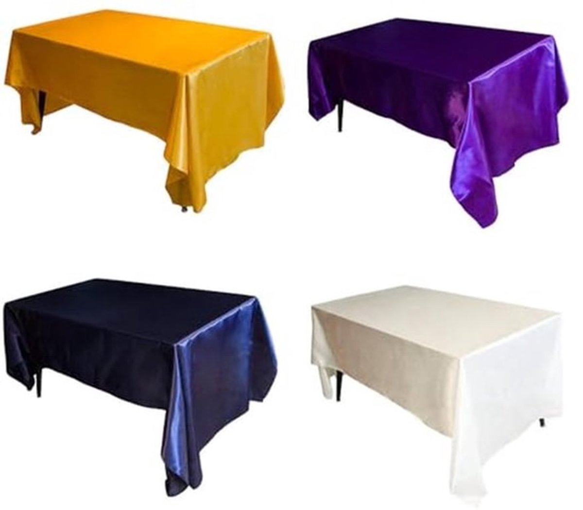 Satijnen Tafelkleed 145 cm x 320 cm - Waterafstotend en Vlekbestendig