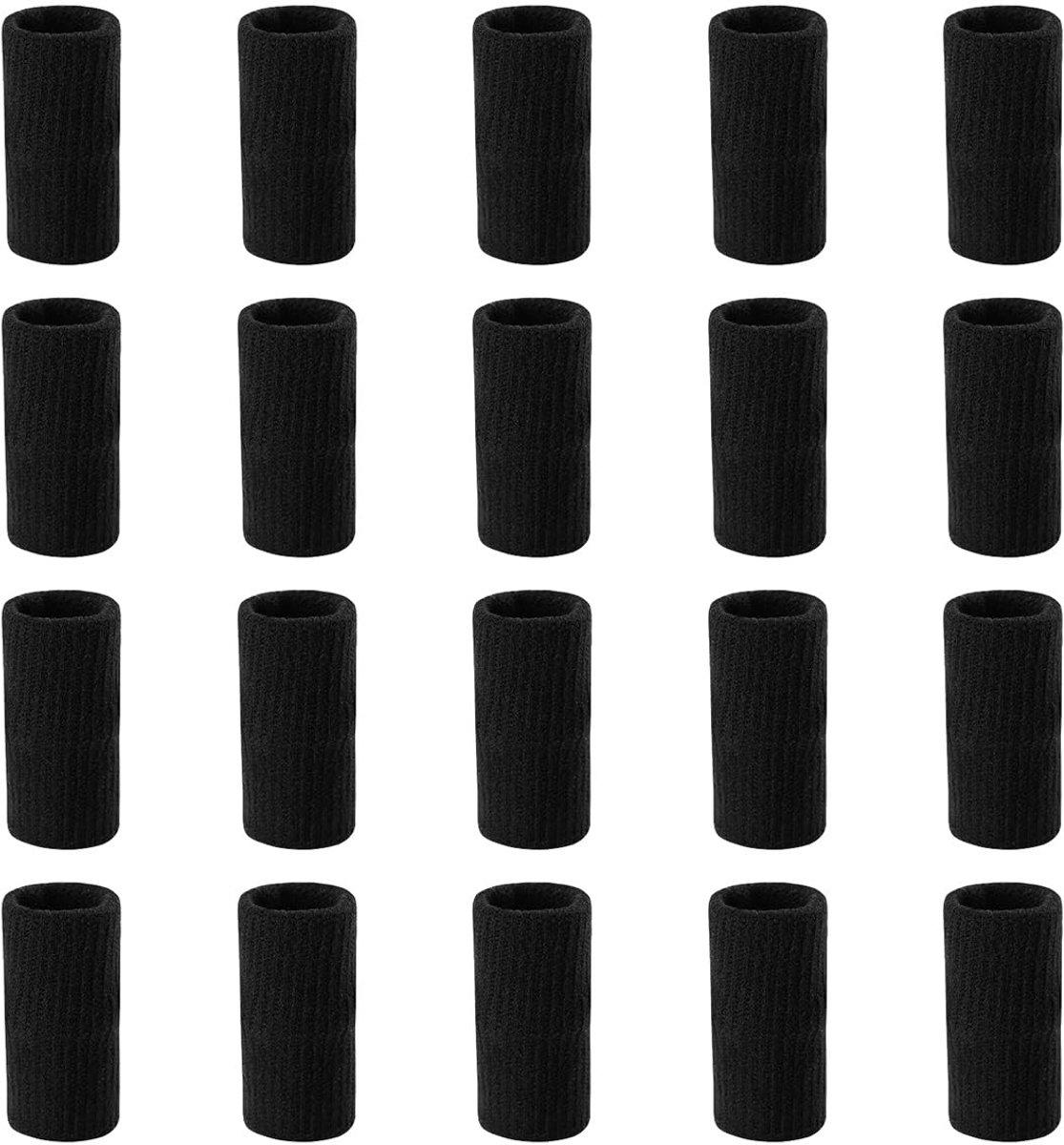 Dailygoods - Dailygoody - Vingerbeschermers - Ondersteunende Vingerbandages - Zwart - Compressie - Sport Elastisch - Geschikt voor Basketbal en Volleybal - 20 Stuks