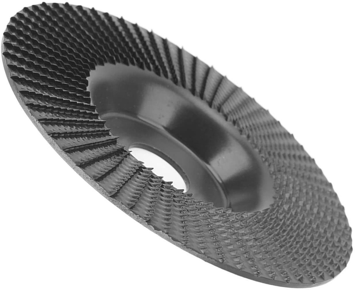Dailygoods - Dailygoody - Houtsnijwerk Schijf - Tungsten Carbide Slijpschijf - 125mm - Carving Schuurschijf - Ideaal voor Houtbewerking - Zwart