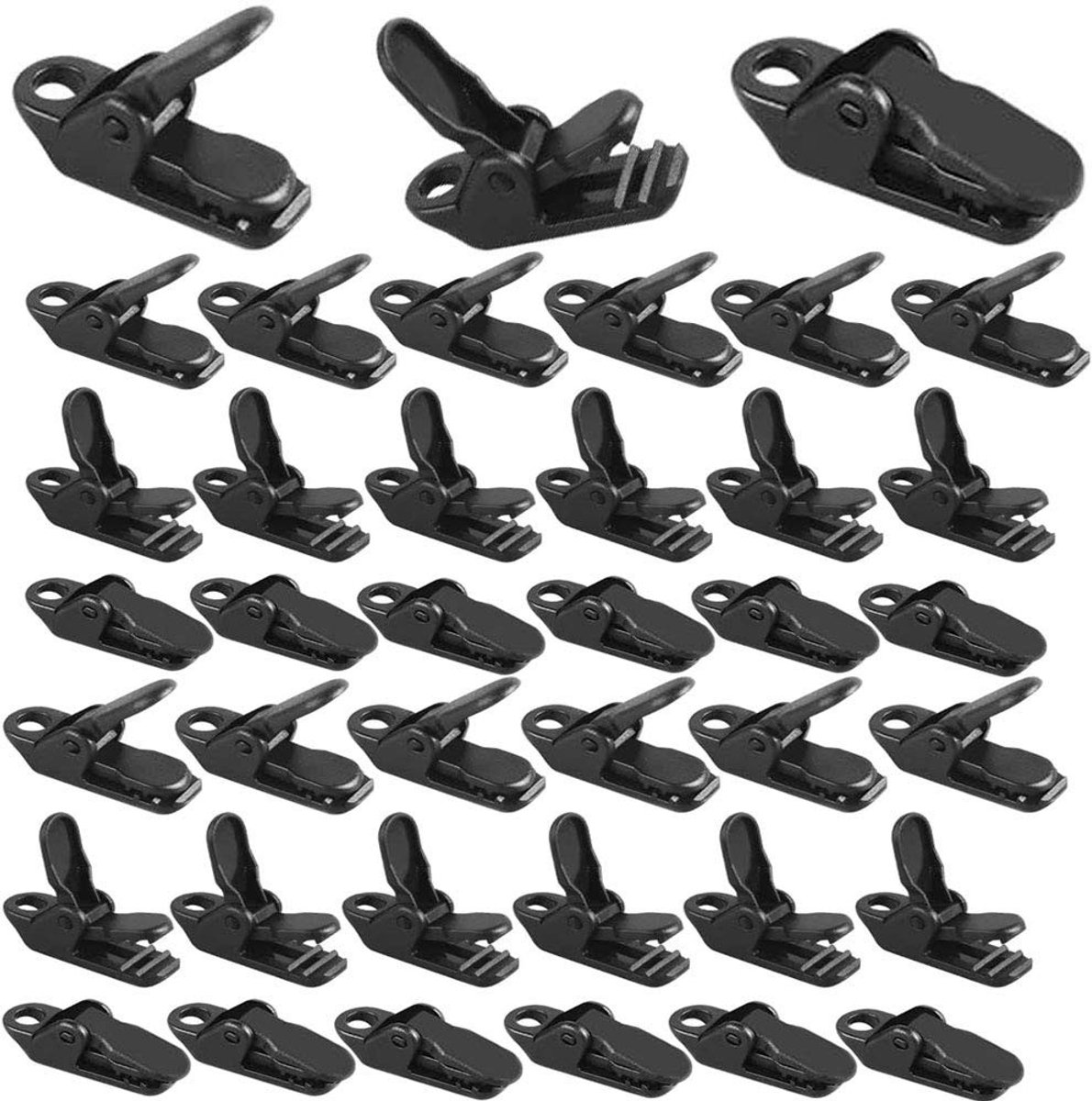 Dailygoods - Dailygoody - Tent Clips Set - 40 Stuks Winddichte Camping Klemmen voor Tenten en Luifels
