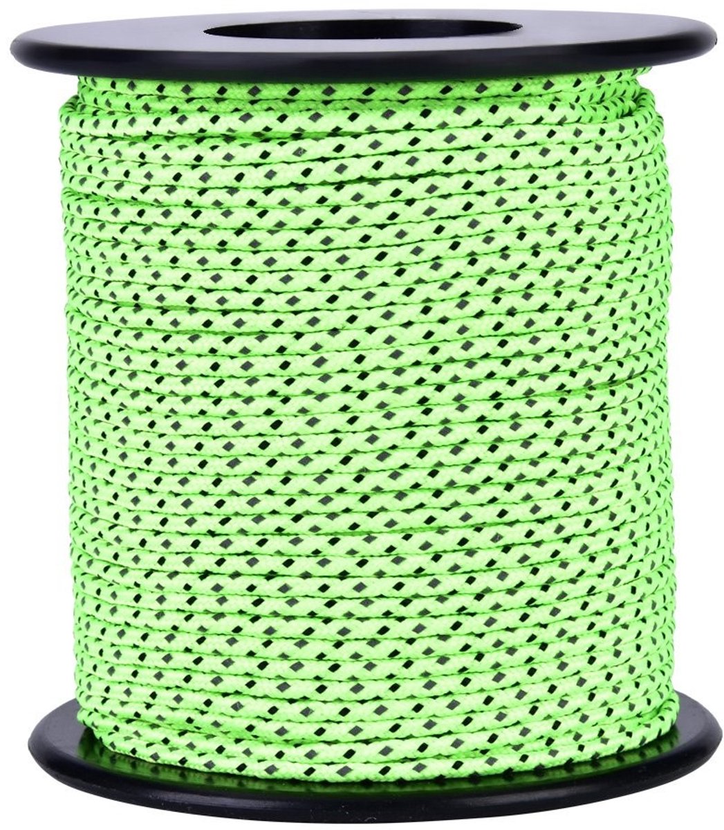 Dailygoods - Dailygoody - Elastisch Tenttouw - 50 meter - Ideaal voor Kamperen - Polyester - Expandertouw - Stevig en Duurzaam - Geschikt voor Wandelen