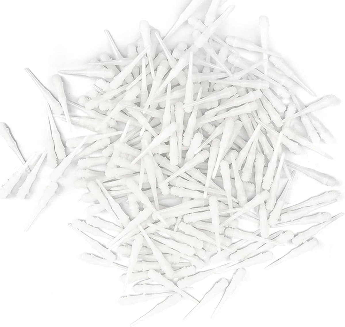 200 Soft Dart Tips van 27 mm met 2BA Witte Dart Flights voor Professionele Competitie en Hobbygebruik