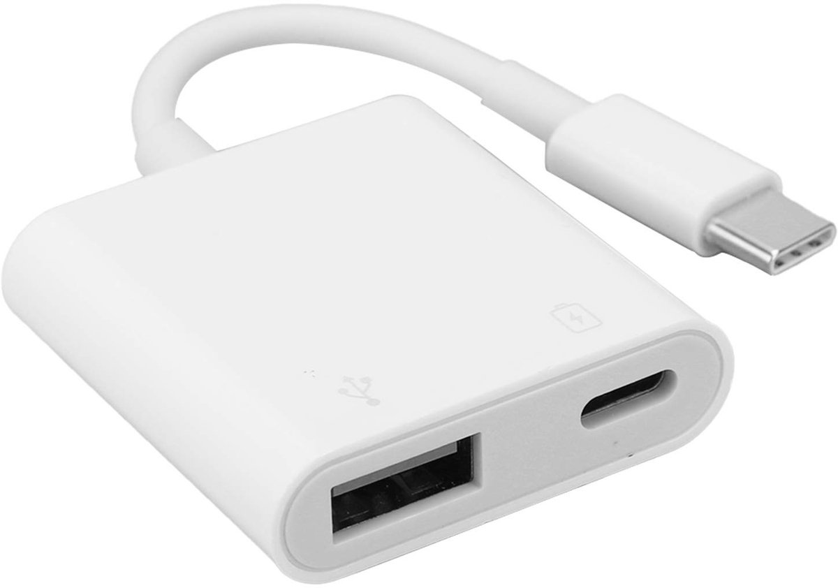 Dailygoods - Dailygoody - USB C OTG-adapter - USB C naar USB 3.0 - Met oplaadfunctie - Geschikt voor mobiele harde schijven - Ondersteunt camera en toetsenbord