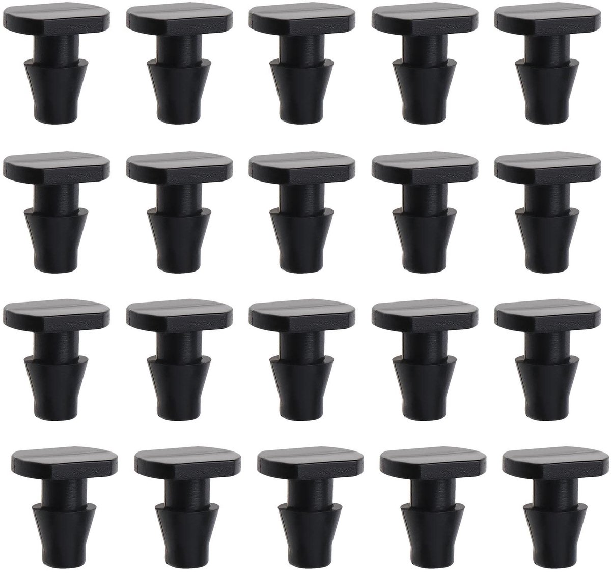Dailygoods - Dailygoody - Irrigatie Pijp Plug - Druppelirrigatie Accessoires - Zwart - Vervangingspluggen voor Tuin - 100 Stuks - Geschikt voor 4/7 Pijpen