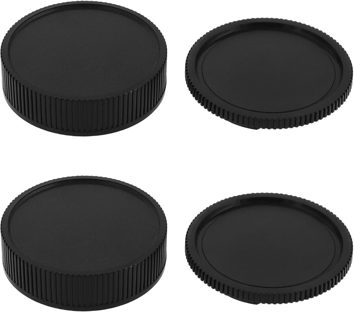 Dailygoods - Dailygoody - Camera Lens & Body Cap - Bescherming voor Leica R-mount - Zwart - Lensdoppen - Hoogwaardige bescherming - Geschikt voor Leica R-mount cam