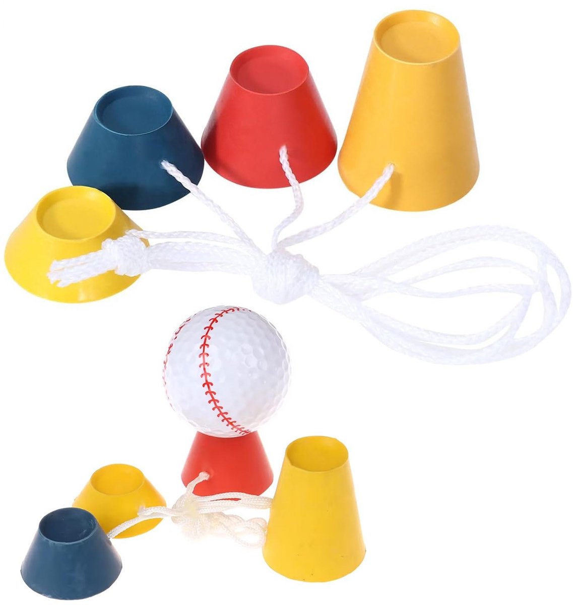 Dailygoods - Dailygoody - Golf Tees Set - Rubber Golf Tees - Ideaal voor golfspelers - Diverse maten en kleuren - Versterkt spelervaring - Geschikt voor elke