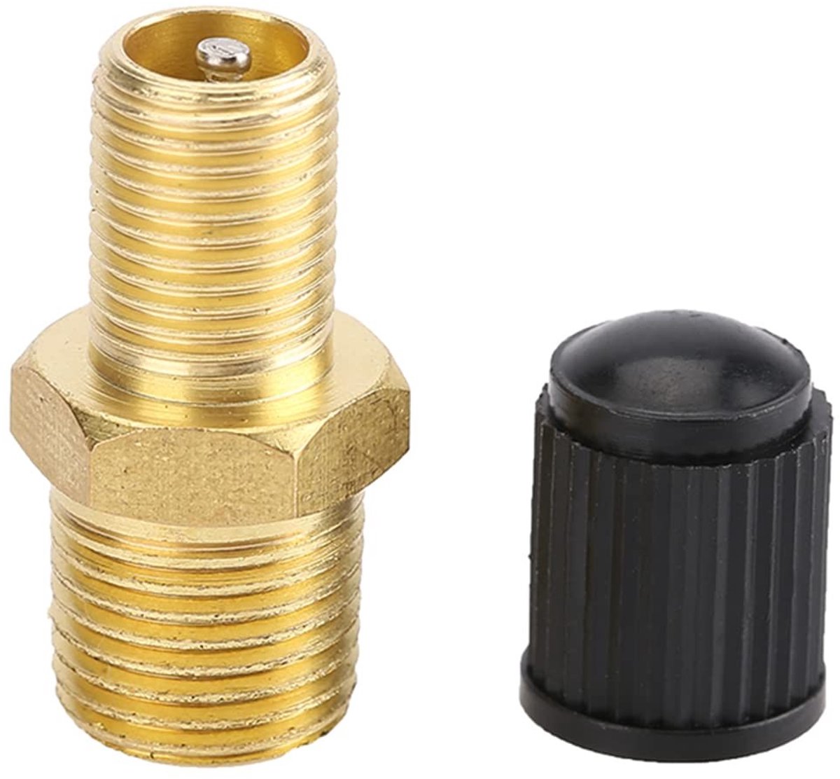 Dailygoody - Messing Schrader Ventiel - 2 stuks ventielen voor luchtcompressor - NPT tank ventielen - Duurzaam en betrouwbaar - Geschikt voor diverse .
