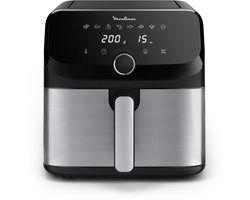 Moulinex Easy Fry Mega EZ855D20 friteuse Enkel 7,5 l Vrijstaand Heteluchtfriteuse Zwart, Roestvrijstaal
