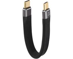Dailygoods - Dailygoody - 10Gbps USB C Korte Datakabel 100W - Type C naar Type C Oplaad- en Gegevensoverdracht Kabel
