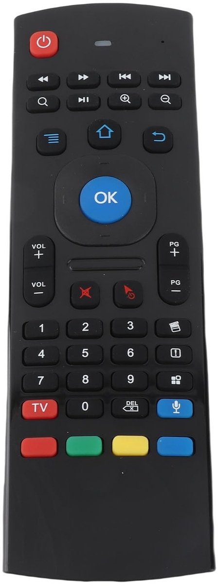 Dailygoods - Dailygoody - MX3-M Mini-toetsenbordafstandsbediening - Draadloze Smart Voice TV-afstandsbediening - Handig en efficiënt - USB-ontvanger - Luchtmuis -